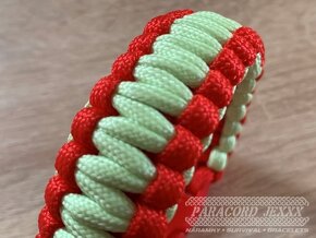 PARACORD náramek (18 cm) svítí ve tmě - 2