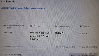 Stolní počítač i5-7600K/16GB DDR4/240GB SSD/1TB HDD - 2