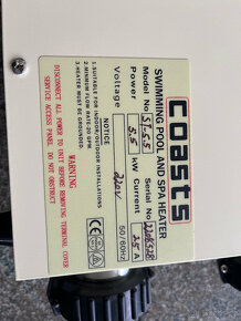 Bazénový ohřívač, průtokový 5.5 kW - 2