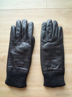 zimní kožené rukavice - 2