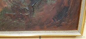 Obraz olej na plátně Vladimíra Stratilová signováno , " Luž - 2