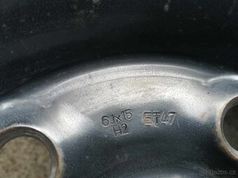 Plechove disky 15" Volswagen Touran 5x112 6Jx15 H2 - 2