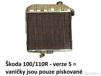 Zrenovované chladiče Škoda 100 - 110R - 2