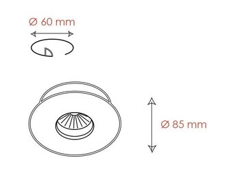 Svítidlo vestavné Aluminio Blanco - 2