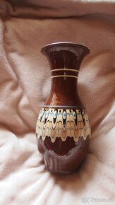 Keramická váza, bulharská keramika, vintage, retro - 2