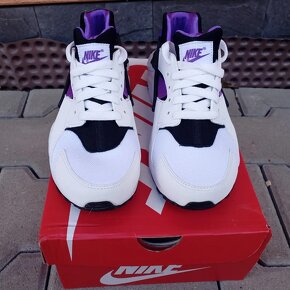 Nike huarache run GS white black purple punch - 2