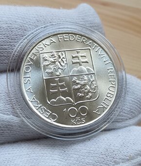 Stříbrná pamětní mince Břevnovský Klášter 1993 BK provedení - 2