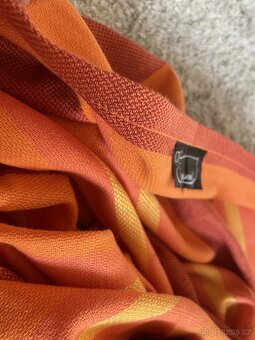 Šátek na nošení miminek a dětí ŠaNaMi - Orange, Velikost 5m - 2