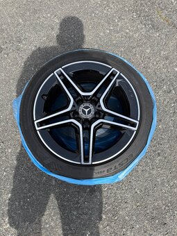 Alu kola 5x112 R18 + zánovní letní pneu, TPMS - 2