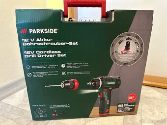 Vrtačka Parkside |2 BATERIE, nabíječka + další příslušenství - 2