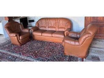 Kožená sedací souprava 3+1+1,5348 - 2