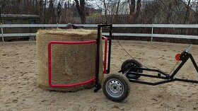 Vozík na kulaté balíky senáž seno sláma - 2