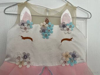 Šaty jednorožec, velikost 130 - 2