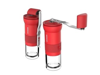 Ruční mlýnek na kávu Cafflano® KRINDER - červený - 2