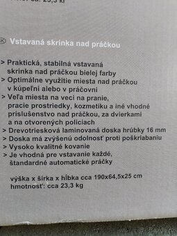 Skříňka nad pračku - 2