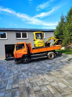 Mercedes 817 kontajner a bagr komatsu - 2