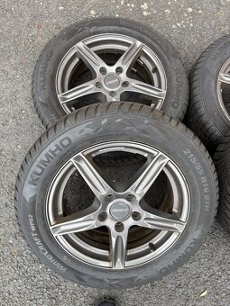 Alu zimní sada 5x108 215/55/16 zánovní pneu 2024 - 2