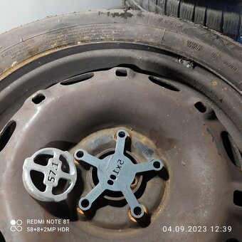 14" plechová kola – 5x100 – ŠKODA (VW, SEAT, AUDI)  Disky:  - 2