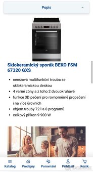 Elektrický sporák Beko - 2