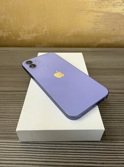 Apple iPhone 12 128GB fialová, TOP stav, baterie 100% - 2