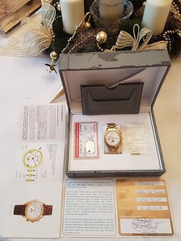 Omega Golden Gate Automatik Moonphase 18 k masivní zlato - 2