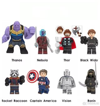 Figúrky Superhrdinovia (8ks) typ lego 2 - nové - 2