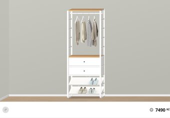 IKEA ELVARLI šatní sestava - 2
