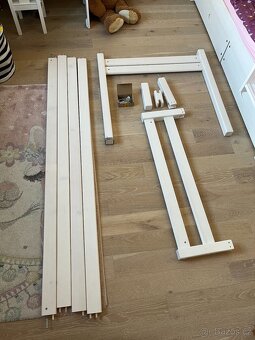 Domestav zvyšující prvky pro postel Domino elko, smrk, bílá - 2