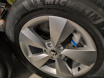 ALU kola Škoda Kodiaq 5x112 r17 Originál,NOVÉ 99% Michelin - 2