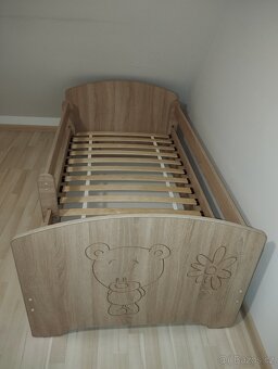 Postel 160x80 + matrace+ regal - 2