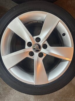 ALU Kola ŠKODA 5x100 R16 ALORE Letní Pneu 215/45/16 - 2