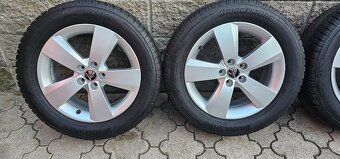 Originál alu Škoda Scala 5x100 195/60 R16 - 6,5mm zimní pneu - 2