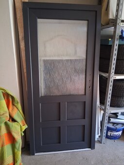 Nove plastove dvere 995x2000 antracit/ bila - 2