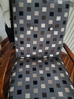 Retro křesla + stolek Halabala pavouk - 2