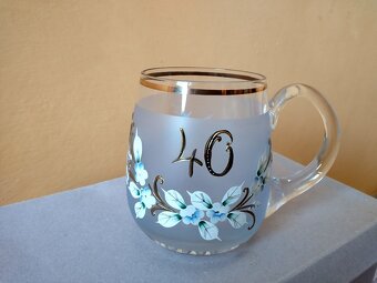 Skleničky – modré sklo - 2