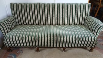 Starožitná masivní sedací souprava 3+1+1 TOP STAV - 2