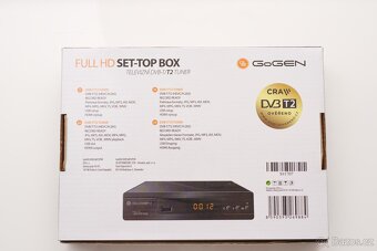 GOGEN 168 - Set top box DVB-T2 + aktivní anténa + kabel - 2
