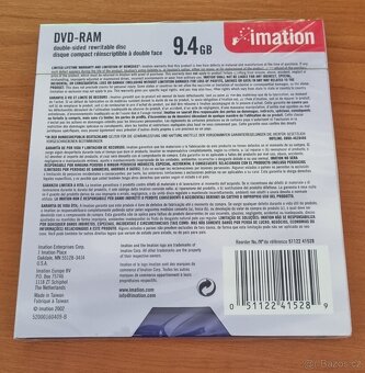 Prodám disk DVD-RAM 9.4GB - 2
