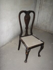 Starožitný stůl a 6ks židlí - 2