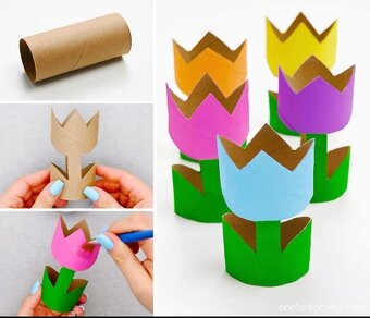 Roličky od toaletního papíru, velikonoce - 2