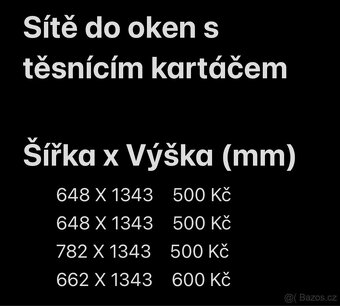 Sítě do oken zlatý dub - 2