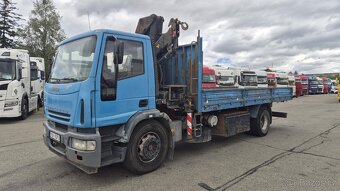IVECO EUROCARGO ML 180 E28 EURO 3 valník + hydraulický jeřáb - 2
