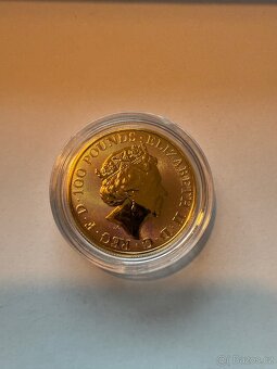 ZLATÁ MINCE THE QUEEN'S BEASTS COMPLETER 1 OZ 2021 - 2