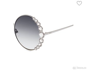 FENDI 58MM Oversized Round Swarovski Crystal Sunglasses. - 2