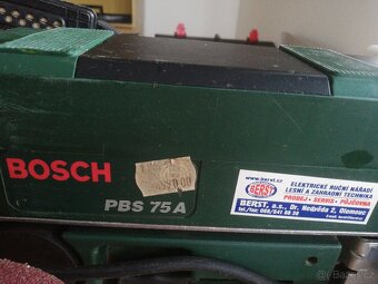 Bosch elektrická pásová bruska PBS 75A - 2
