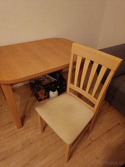 Sofa a rozkládací jídelní stůl + 4 židle - 2