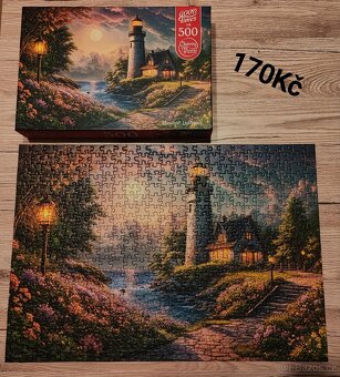 Různé puzzle 500, 1000 dílků - 2