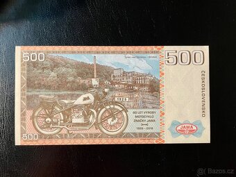 500 KORUN ČESKOSLOVENSKÝCH JAWA 500 - UNC - 2