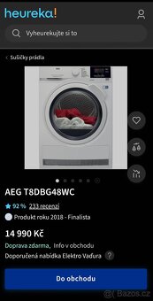 AEG SERIE 8000 A+++ KONDENZAČNÍ, ZÁRUKA DOPRAVA - 2