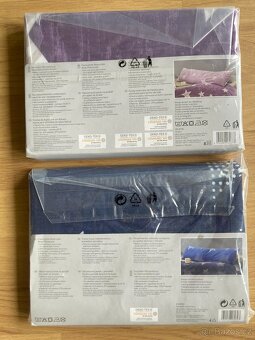 Dva nové flanelové povlaky/potahy na polštář 145 x 40 cm - 2